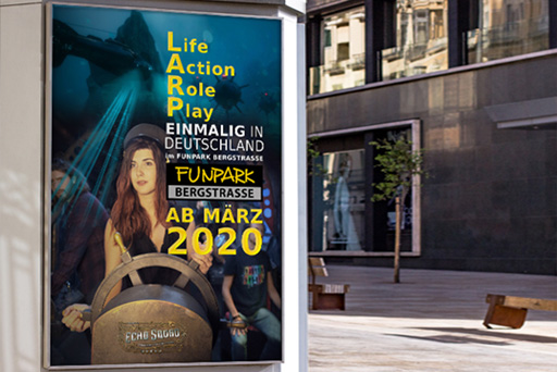 Plakatdesign für Sport- und Unterhaltungsbranche