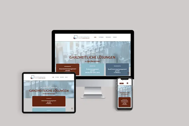 Website für Beraterfirma