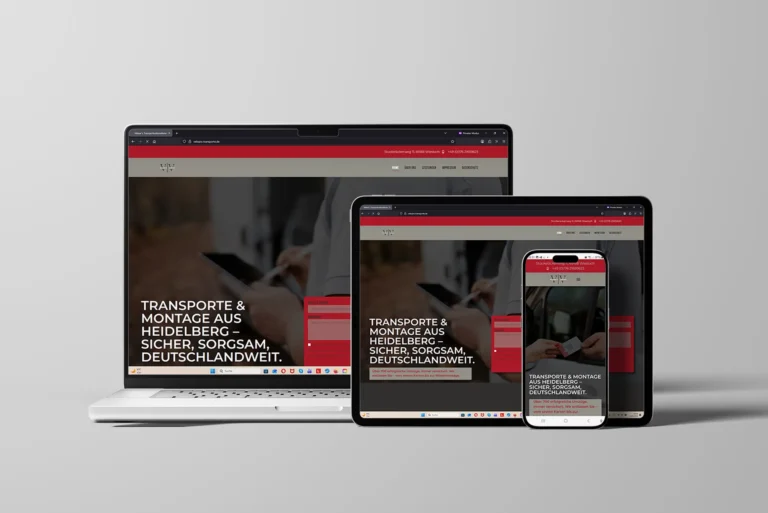Webdesign für Transportunternehmen Velixas in Heidelberg – responsive WordPress Website
